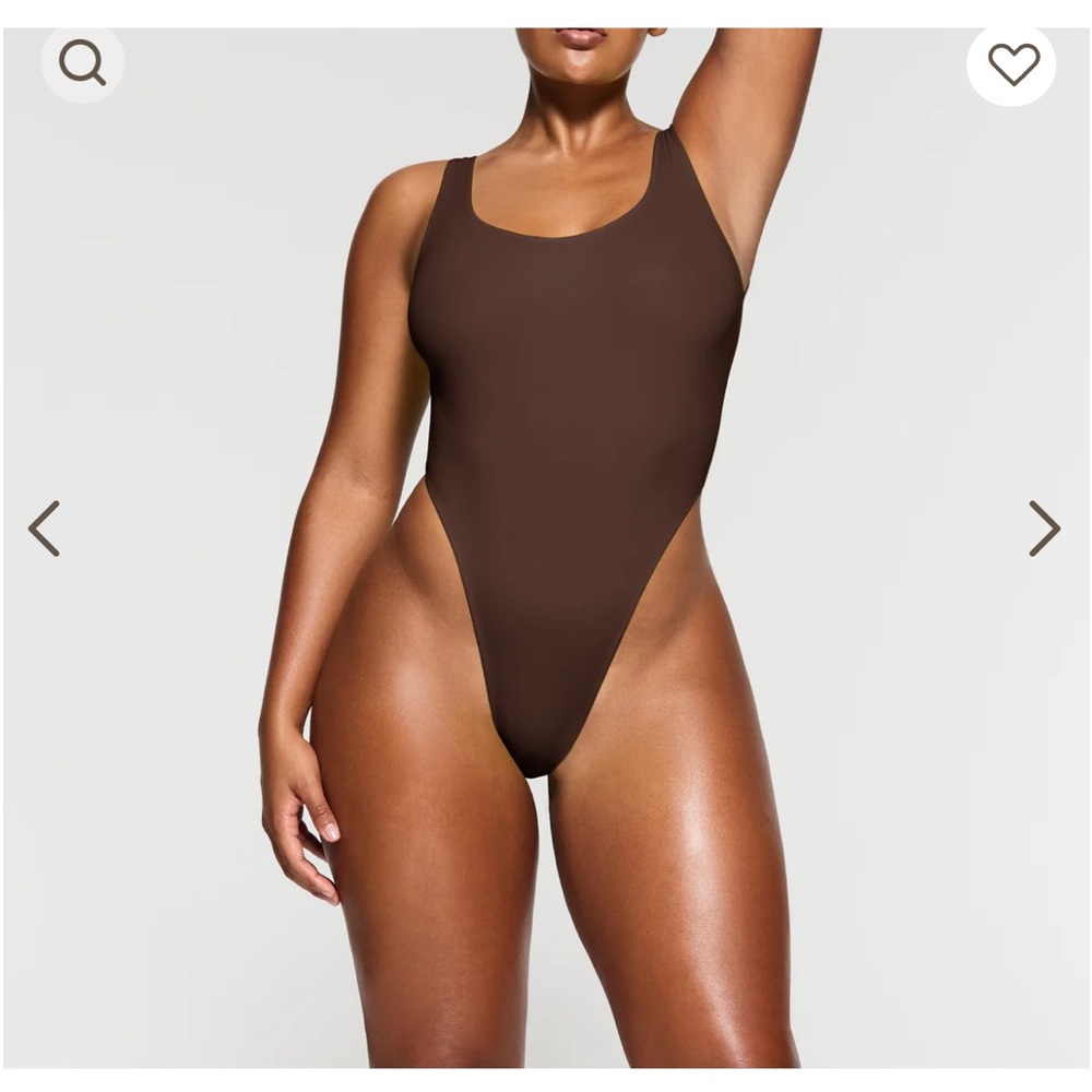 Skims high cut body suit